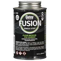 Oatey Fusion Single Step Clear Medium PVC Cement - 10 Oz