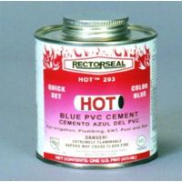 Rectorseal Hot Blue Medium Body PVC Cement - 32 Oz