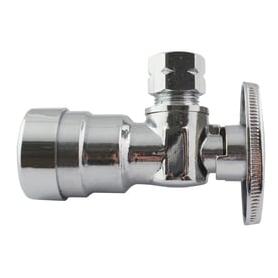 Apollo PEX 1/2" Push to Connect X 3/8" OD Compression Stop Angle Valve