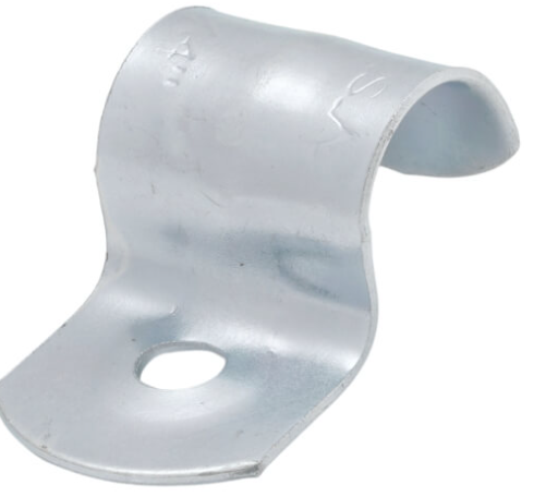 one-Hole Strap, 3/8 in, Steel
