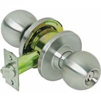 Tell Commercial Stainless Steel Lockset - Storeroom Knob