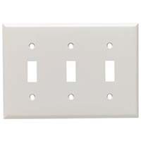 Eaton 3-Gang Switch Plate - White