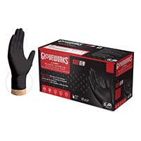 Gloveworks Black Nitrile Extra Thick Work Gloves - XL