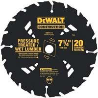 DeWalt Metal Construction Carbide Sawblade Pressure Treated - 7-1/4" 20T