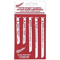 Milwaukee Bi-Metal Jig Saw Blade Set 5PC
