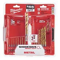 Milwaukee SHOCKWAVE Impact Duty Titanium Drill Bit Set (15pc)