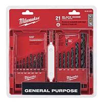 Milwaukee Black Oxide Twist Drill Bit Set - 21pc