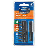 Century Impact Pro Screwdriver/Magnetic Bit Set - 9 Pc