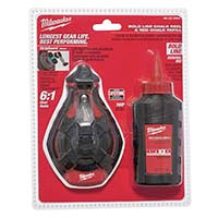 Milwaukee Bold Line Chalk Reel & Red Chalk Refill Kit - 100'