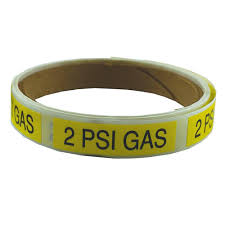 Jones Stephens 2 PSI Gas Line Stickers (100 Per Pack)