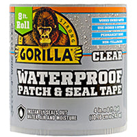 Gorilla Clear Waterproof Patch & Seal Tape - 4in x 8ft