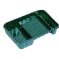 Bandeja Versa de plástico verde de 7"