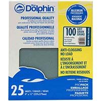 Blue Dolphin Anti-Clogging Sandpaper 100 Grit (25 Pack)- 9" X 11"