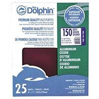 Blue Dolphin Premium Quality Sandpaper 150 Grit (25 Pack)  9" X 11"