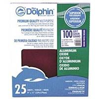 Blue Dolphin Professional Quality Sandpaper 100 Grit (25 Pack)-  9" X 11 "