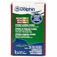 Blue Dolphin Straight Sanding Sponge Med/Fine 4" x 2-5/8"