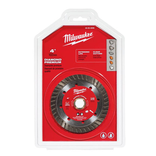 Discos de diamante Milwaukee - 4"