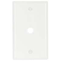 Eaton 1-Gang Phone & Coax Wall Plate - White