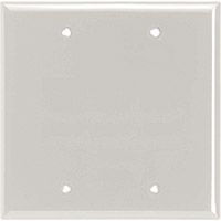 Eaton 2-Gang Blank Wallplate - White