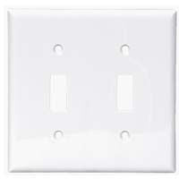 Eaton 2 Gang Double Toggle Switch Plate