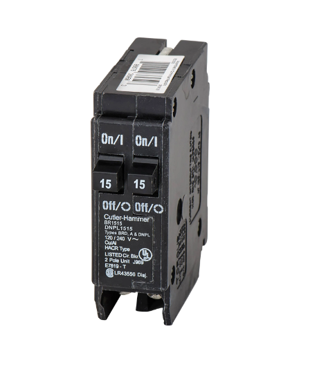 Disyuntor dúplex Eaton - 15/15 amperios