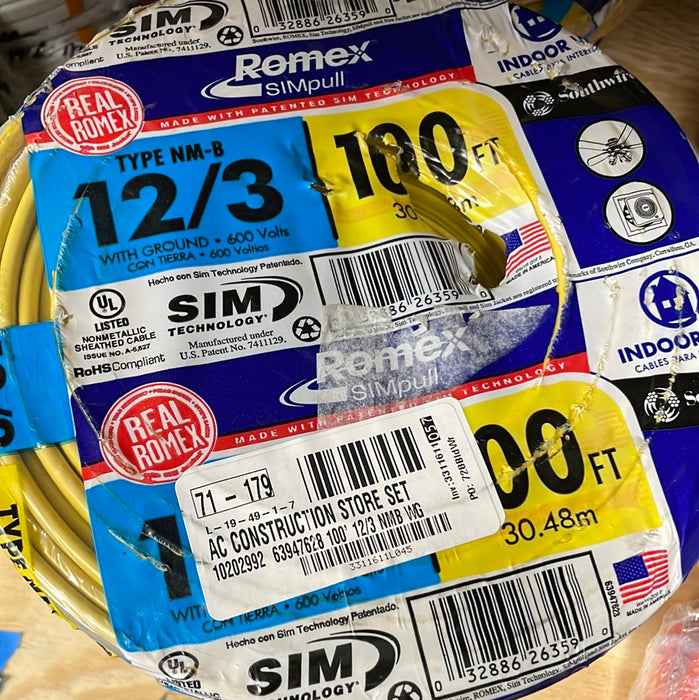 100' 12/3 NMB GT