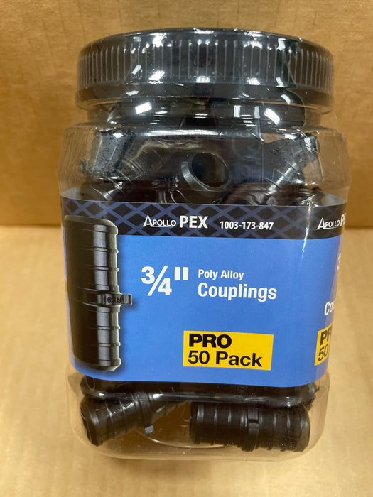 APOLLO PEX Poly Alloy Couplings PRO 50 Pack - 3/4