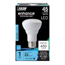 Feit Electric Enhance Luz diurna Bombilla de inundación R20 de 45 vatios 450 lúmenes - Luz diurna