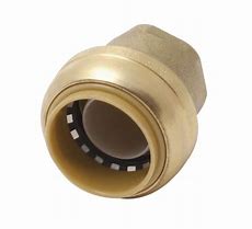 Harvard No Lead Brass Push End Cap - 1"