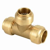 Harvard No Lead Brass Push Male Tee - 1/2"