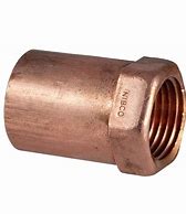 Hailiang Copper WROT Press Adapter- 1" C X 1/2" FIP