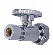 Válvula de suministro recta de latón American Granby - Compresión de 1/2" PEX x 3/8"