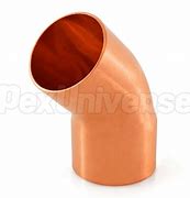 Hailiang Copper Wrot 45° Street Elbow - 1-1/4" x 1-1/4" FTGxC