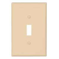 Eaton Toggle wallplate, Single- gang, Mid-size