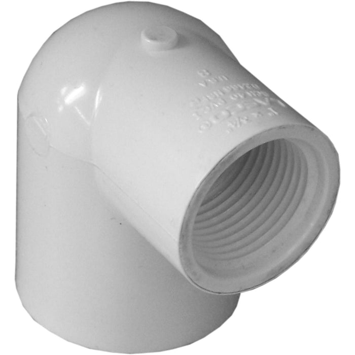 Charlotte Pipe PVC Sch 40 90° Reducing Elbow  - 3/4 X 1/2" S X FPT