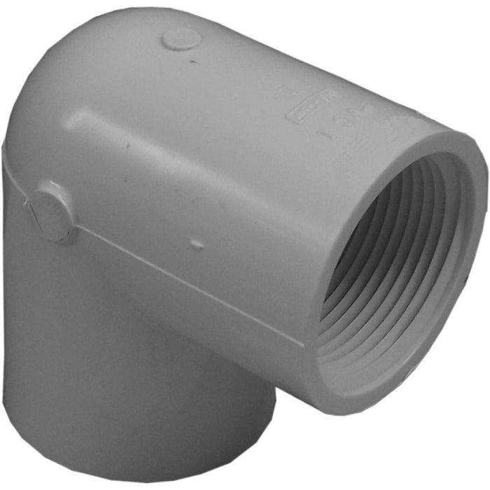 Charlotte Pipe PVC Sch 40 90° Elbow- 1/2" FPT X FPT