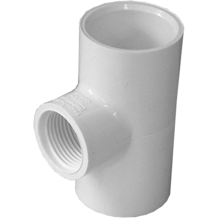 Charlotte Pipe PVC Sch40 Reducing Tee - 3/4" S x 3/4" S x 1/2" FTP