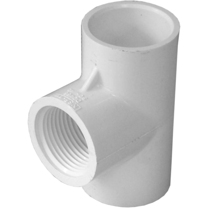 Charlotte Pipe Sch 40 PVC Tee Fitting - 3/4" S x S x FTP