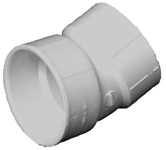 Charlotte Pipe PVC DWV Sch 40 22-1/2° Elbow - 4" H x H