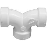 Charlotte Pipe PVC DWV Double 90° Elbow - 1-1/2"