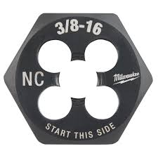 Troquel hexagonal Milwaukee de 3/8"-16 NC