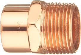 Mueller Copper Male Adapter 3/4in
