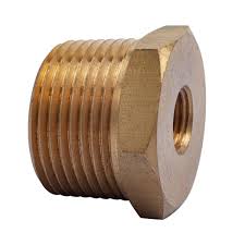Hailiang Brass HEX Bushing - 1" MIP x 1/4" FIP