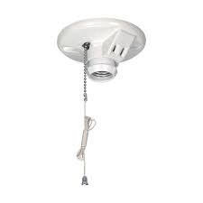 EATON 陶瓷吊灯座带插座