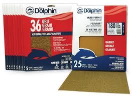 Blue Dolphin Natural Garnet 150 Grit (25 Pack)- 9" X 11"
