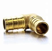 CB Supplies Lead Free Brass Insert PEX Fittings 90° Elbow - 1/2" (10 Qty)