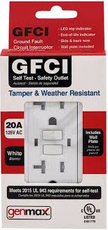 Genmax 接地故障电路中断 - 20A-125V