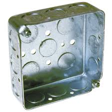 RACO 方形盒 1-1/2 英寸深 - 4 英寸