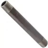 Southland MPT x MPT Black Iron Steel Nipple - 1-1/2" x 3"