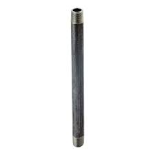 Southland Black Steel Nipple - 1/4" x 6"
